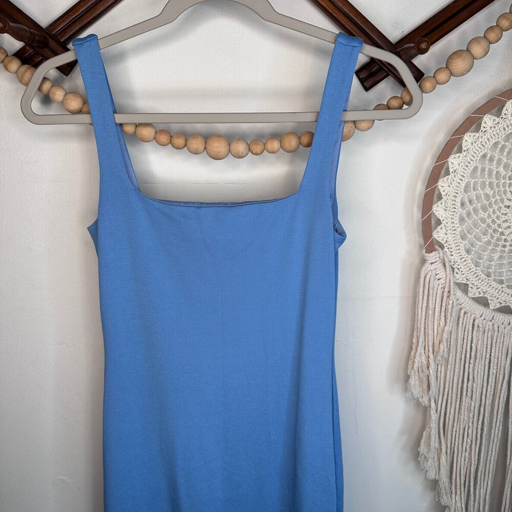 Lovers + Friends Donatella Canary Blue Tank Midi Dress